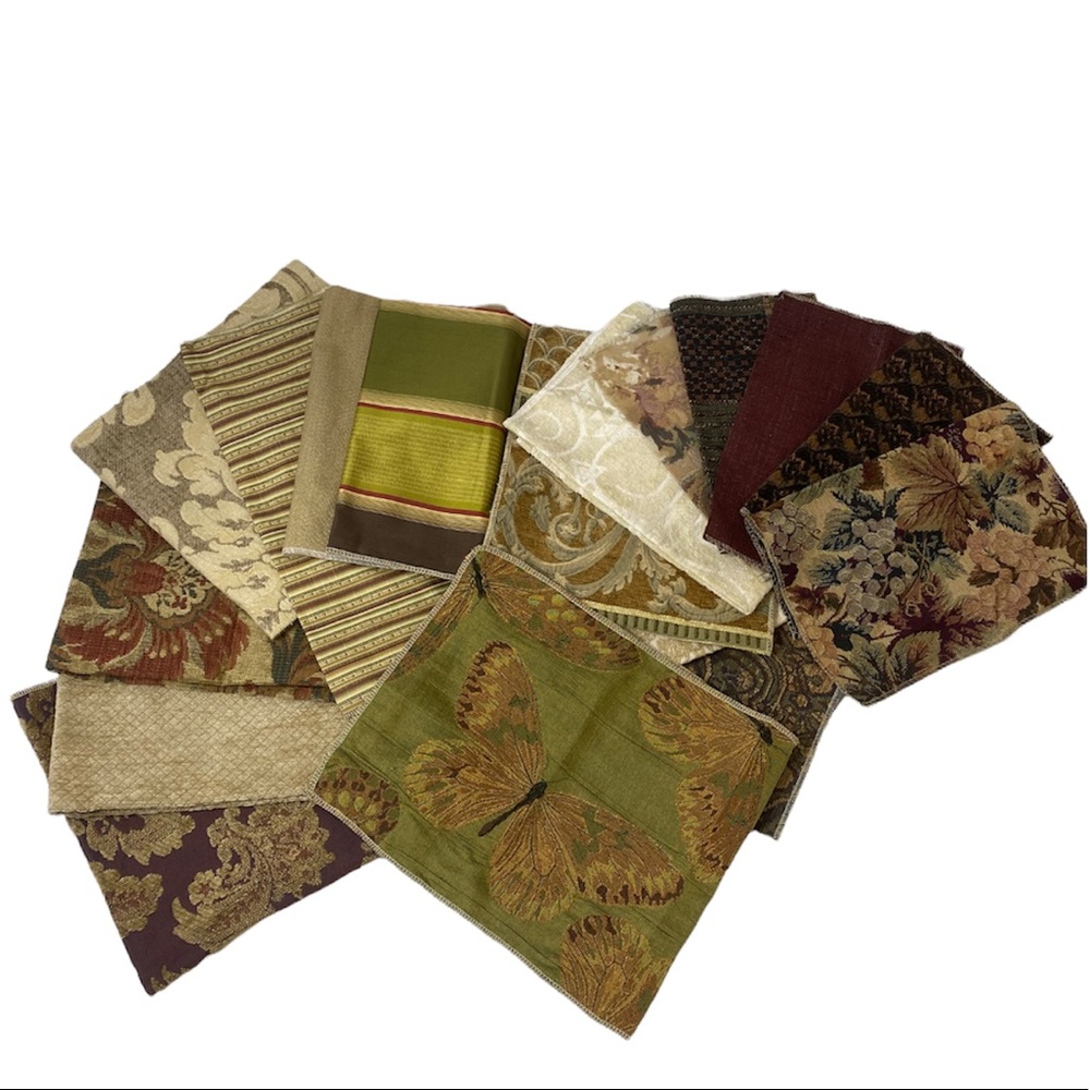 Fabric Remnants Lot Premium Upholstery Brocade Damask Sewing Craft Material DIY - Picture 4 of 13
